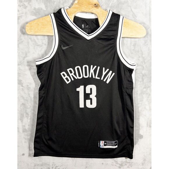 Nike Swingman Brooklyn Nets JAMES HARDEN #13 Black NBA Jersey Men's 56(XXLarge)‎ - Picture 1 of 7